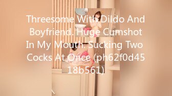 Threesome With Dildo And Boyfriend. Huge Cumshot In My Mouth. Sucking Two Cocks At Once (ph62f0d4518b561)